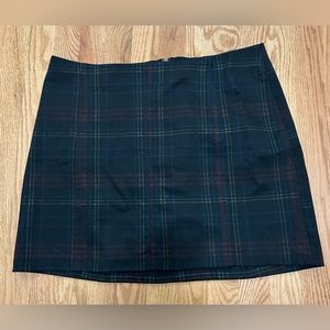 Wild Fables Plaid Mini Skirt